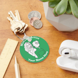 メイクアップアーティスト キーホルダー