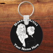 メイクアップアーティスト キーホルダー (正面)