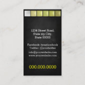 メイクアップアーティスト/クリームアイシャドパレット 名刺 (裏面)