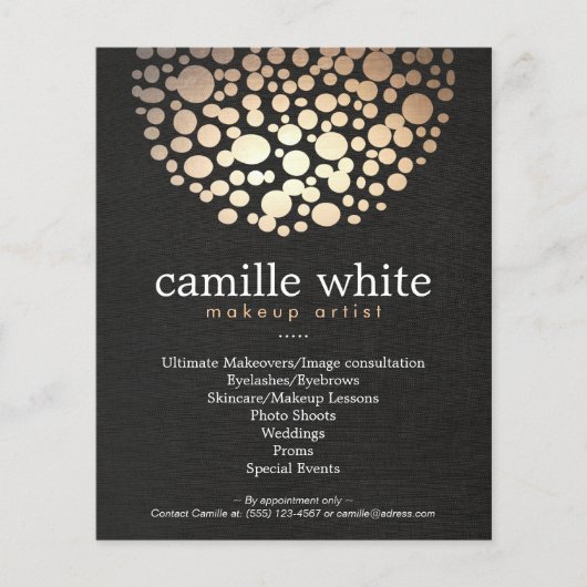 メイクアップアーティスト ゴールドサークル ビューティーサロン メニュー (正面)