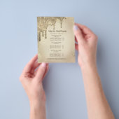 メイクアップアーティスト ゴールド グリッター グラム サービスリスト チラシ (手)