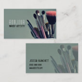 メイクアップアーティスト，サロン,美しい,美容師 名刺 (正面/裏面)