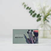 メイクアップアーティスト，サロン,美しい,美容師 名刺 (スタンド正面)