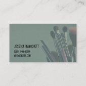 メイクアップアーティスト，サロン,美しい,美容師 名刺 (裏面)