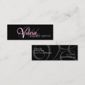 メイクアップアーティスト スキニー名刺 (正面/裏面)