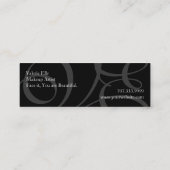 メイクアップアーティスト スキニー名刺 (裏面)