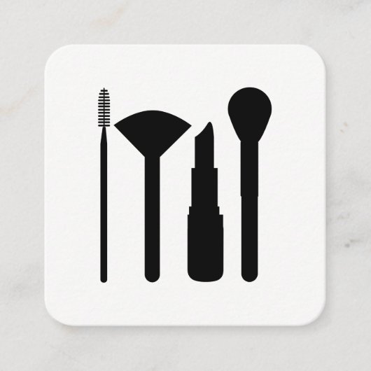 メイクアップアーティスト スクエア名刺 (正面)