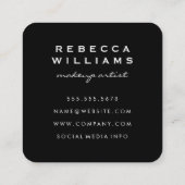 メイクアップアーティスト スクエア名刺 (裏面)