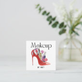メイクアップアーティスト スクエア名刺 (スタンド正面)