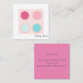 メイクアップアーティスト スクエア名刺 (正面/裏面)