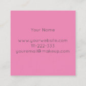 メイクアップアーティスト スクエア名刺 (裏面)