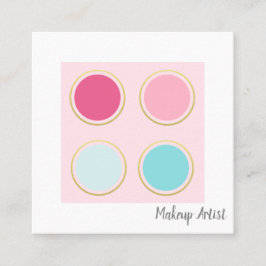 メイクアップアーティスト スクエア名刺