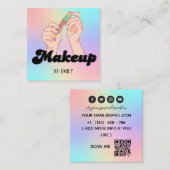 メイクアップアーティスト スクエア名刺 (正面/裏面)
