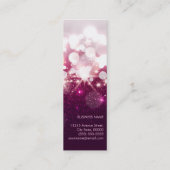 メイクアップアーティスト - ピンクビューティー グリッター ミニ コンパクト スキニー名刺 (裏面)