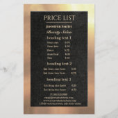 メイクアップアーティスト ブラックゴールド フライヤー (正面)