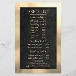 メイクアップアーティスト ブラックゴールド フライヤー