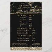 メイクアップアーティスト ブラック ゴールド マーブル フライヤー (正面)