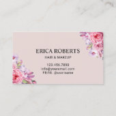 メイクアップアーティスト&ヘアサロンヴィンテージフローラロイヤリティ ロイヤリティカード (裏面)