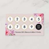 メイクアップアーティスト&ヘアサロンヴィンテージフローラロイヤリティ ロイヤリティカード (正面)