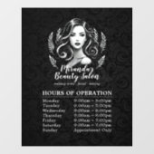 メイクアップアーティスト ヘアスタイリスト 現代の営業時間 ウィンドウサイン (シート)