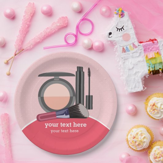 メイクアップアーティスト ペーパープレート (パーティー)