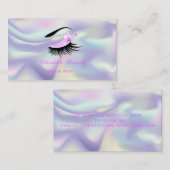 メイクアップアーティスト、ホロフェイクグラフィを点滅モダンさせる 名刺 (正面/裏面)