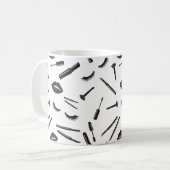 メイクアップアーティスト,マスカラ,唇,口紅,まつげ コーヒーマグカップ (正面左)