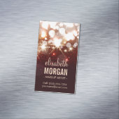 メイクアップアーティスト – モダングリッタースパークル マグネット名刺 (インサイチュ)