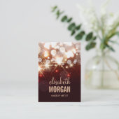 メイクアップアーティスト – モダングリッタースパークル 名刺 (スタンド正面)