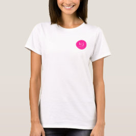 メイクアップアーティスト モノグラム ロゴ ビジネス Tシャツ