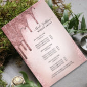 メイクアップアーティスト ローズゴールド グリッター グラム サービスリスト チラシ