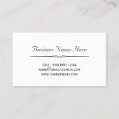 メイクアップアーティスト – 上品な金ゴールド抽象芸術パターン 名刺 (裏面)