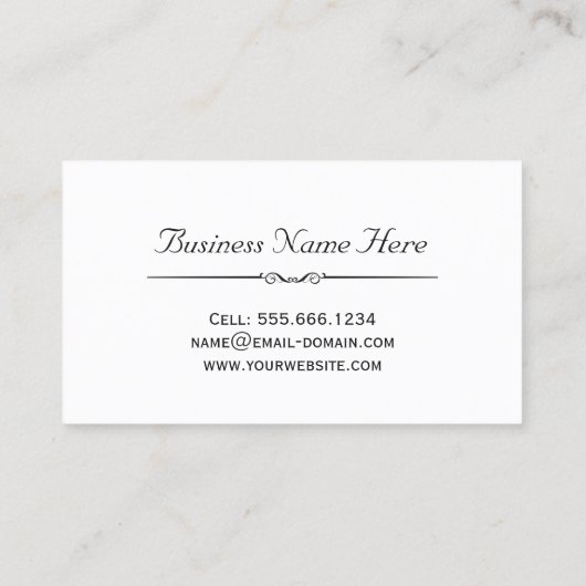 メイクアップアーティスト – 上品な金ゴールド抽象芸術パターン 名刺 (裏面)