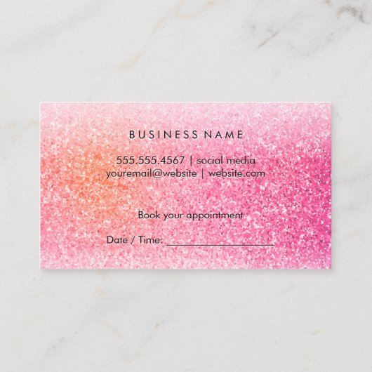 メイクアップアーティスト 予約カード (裏面)