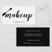 メイクアップアーティスト 予約カード (正面/裏面)