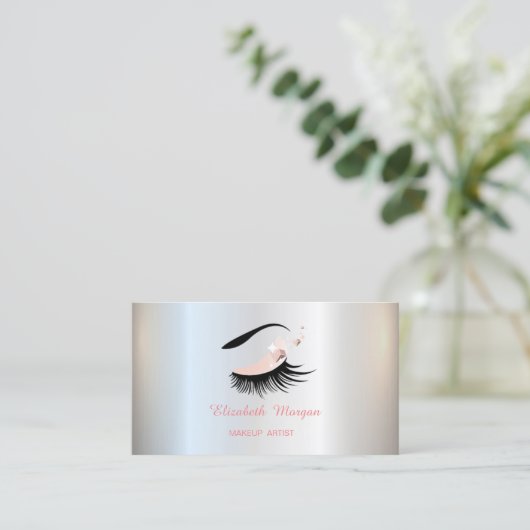 メイクアップアーティスト, 付けまつげ 名刺 (スタンド正面)