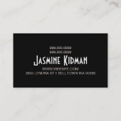 メイクアップアーティスト、化粧品、サロン名刺 名刺 (裏面)