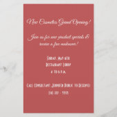 メイクアップアーティスト 化粧品 販売チラシ チラシ (裏面)