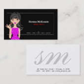 メイクアップアーティスト 名刺 (正面/裏面)