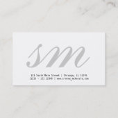 メイクアップアーティスト 名刺 (裏面)