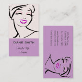 メイクアップアーティスト 名刺 (正面/裏面)