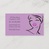 メイクアップアーティスト 名刺 (裏面)