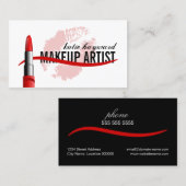 メイクアップアーティスト 名刺 (正面/裏面)