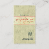 メイクアップアーティスト – 名刺 (裏面)