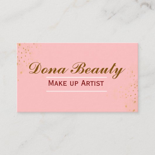 メイクアップアーティスト 名刺 (正面)