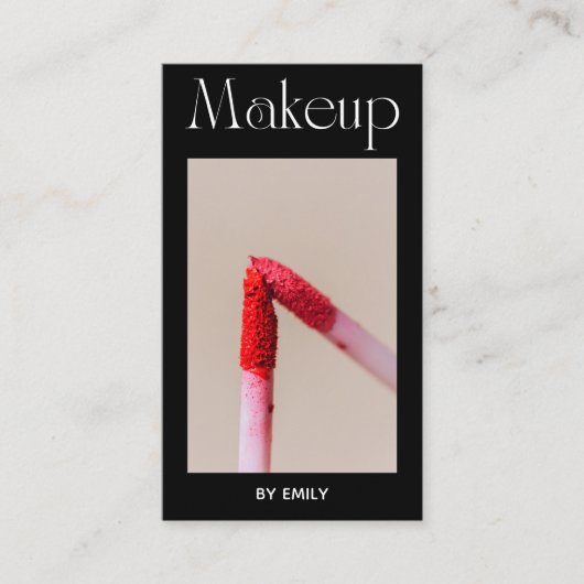 メイクアップアーティスト 名刺 (正面)