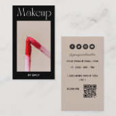 メイクアップアーティスト 名刺 (正面/裏面)