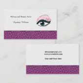 メイクアップアーティスト 名刺 (正面/裏面)