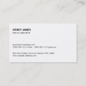 メイクアップアーティスト 名刺 (裏面)