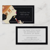 メイクアップアーティスト 名刺 (正面/裏面)